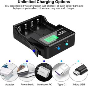 img 1 attached to POWOBEST High-Speed LCD Charger & 3 x 2600mAh Rechargeable 🔌 Battery Bundle for Xbox Series X/S & One Controllers - Accessories Kit