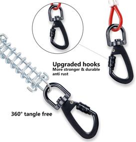 img 2 attached to Snagle Paw Tie Out Cable: Chew Proof Long Dog Leash for Large Dogs Up to 125lbs - Perfect for Yard, Camping & Outdoor Activities