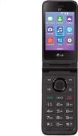 📞 tracfone carrier-locked lg classic flip 4g lte prepaid flip phone- black - 4gb - sim card included – cdma: affordable & reliable communication solution logo