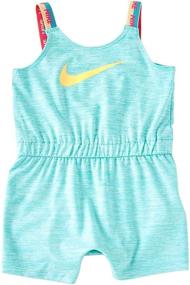 img 2 attached to 🏃 Nike Girls Dri-FIT Sport Romper: Comfortable and Stylish Activewear for Active Girls