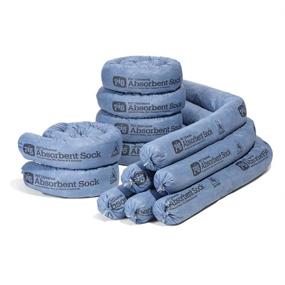 img 4 attached to 🧦 PIG Home Solutions Water and Moisture Absorbing Sock - 12 pack - 3"x48" - Absorbs up to 1 Gallon per Sock - Blue - PIG105-BL