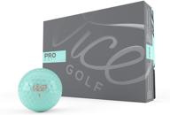 🏌️ vice golf pro soft 2020: 12 golf balls with 3-piece urethane & soft feel for ambitious golfers | high ball flight stability | neon lime/red colors logo