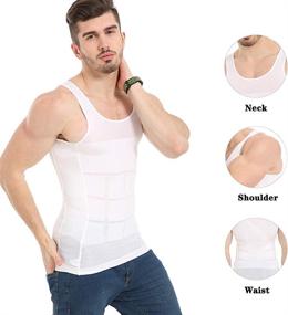 img 2 attached to 👕 JQ JQAMAZING Men's Slimming Body Shaper Vest: Abdomen Slim Shirt Compression Tank for Shaperwear Success