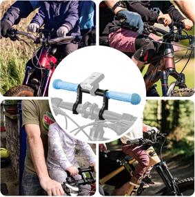 img 1 attached to Bicycle Handlebar Extender by Comistack - 11.8 Inches / 30 cm, Includes Kid Rubber Bicycle Grips for MTB, Speedometer/GPS/Phone Mount Holder Attachment