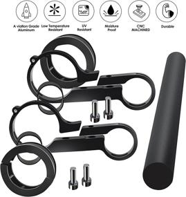 img 2 attached to Bicycle Handlebar Extender by Comistack - 11.8 Inches / 30 cm, Includes Kid Rubber Bicycle Grips for MTB, Speedometer/GPS/Phone Mount Holder Attachment