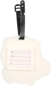 img 1 attached to Alpaca Cute Animal Travel Bag Luggage Tag - Suitcase ID Label Holder for Better Identification