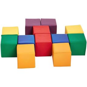 img 1 attached to 🧱 Versatile and Soft AmazonBasics Building Blocks | Small Size | 12 Piece Set