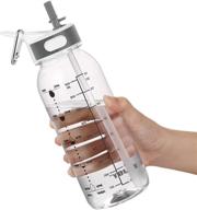 💦 louis donné 32oz bpa-free sports water bottle with straw and time marker reminder – ideal for fitness and cycling logo