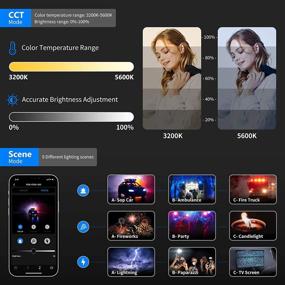 img 1 attached to 🌈 Enhancing Creativity: Neewer 2 Packs P200 RGB LED Video Light Battery Kit with APP Control - CRI97+ 360°Full Color RGB Light for YouTube & Outdoor Photography