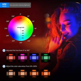 img 2 attached to 🌈 Enhancing Creativity: Neewer 2 Packs P200 RGB LED Video Light Battery Kit with APP Control - CRI97+ 360°Full Color RGB Light for YouTube & Outdoor Photography