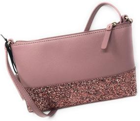 img 1 attached to 💫 Sparkle in Style with Kate Spade Glitter Saffiano Crossbody Handbags & Wallets for Women