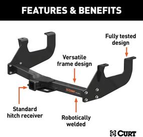 img 2 attached to 🚚 Всесторонний CURT 13902 Многофункциональное регулируемое сцепное устройство класса 3 для грузовиков Chevrolet, Ford, GMC и Ram полного размера - приемник 2 дюйма, 8 000 фунтов.