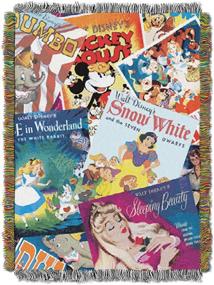 img 1 attached to 🧡 Disney Classics Vintage Collage Tapestry Throw by The Northwest Company - 48 by 60 Inches