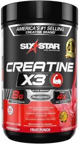 img 4 attached to Продукт: Добавка для наращивания мышц и востановления: Порошок Six Star Creatine X3 - Улучшенная смесь креатина HCl + моногидрат, вкус фруктового пунша (35 порций)