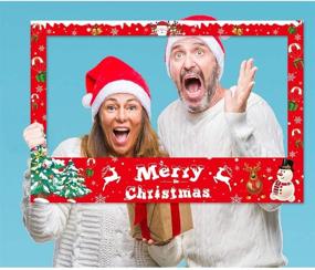 img 3 attached to 🎄 Christmas Photo Booth Props Frame Party Supplies - Holiday/New Year Xmas/Winter Decorations