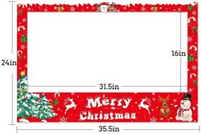 img 1 attached to 🎄 Christmas Photo Booth Props Frame Party Supplies - Holiday/New Year Xmas/Winter Decorations