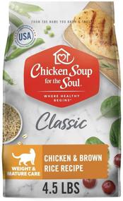 img 4 attached to 🐱 Chicken Soup for the Soul Pet Food - Weight & Aging Care Dry Cat Food - Chicken & Brown Rice Recipe, Free from Soy, Corn & Wheat, No Artificial Flavors or Preservatives