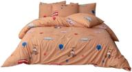 mozeo cartoon multicolor pattren pillowcase logo