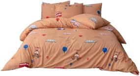 img 4 attached to Mozeo Cartoon Multicolor Pattren Pillowcase