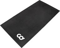 🚴 cyclingdeal exercise fitness mat - 3'x6' soft - gym equipment waterproof mat for treadmill, peloton bike, elliptical - hardwood and carpet protection (36" x 72") logo