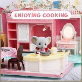 img 2 attached to 🏠 ArgoHome Portable Dollhouse Playset: Enhance Your Dollhouses Experience!