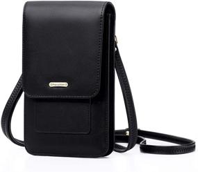 img 4 attached to 👜 Leather Shoulder Wallet Crossbody Handbags & Wallets for Women - Peacocktion