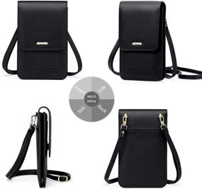 img 3 attached to 👜 Leather Shoulder Wallet Crossbody Handbags & Wallets for Women - Peacocktion