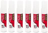 🖊️ scotch 3m permanent glue sticks clear 0.28 oz - non-toxic & acid-free - pack of 6 logo
