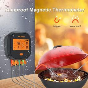 img 2 attached to Inkbird WiFi Grill Thermometer - Wireless BBQ Thermometer for Grilling, Roasting, and Cooking - Smart Digital Remote Meat Thermometer with Graph Alarm Timer - 4 Probes - Rechargeable