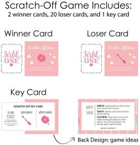 img 1 attached to 🌸 Wild One Boho Floral 1st Birthday Party Game Scratch Off Cards - 22 Count by Big Dot of Happiness