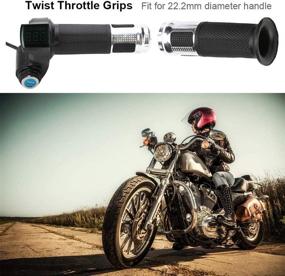 img 3 attached to 🛴 Opaltool Electric Bike Throttle Grip: Universal Twist Throttle Grips with LED Display and Power Key Locker Accelerator