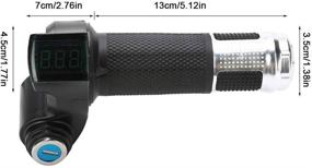 img 2 attached to 🛴 Opaltool Electric Bike Throttle Grip: Universal Twist Throttle Grips with LED Display and Power Key Locker Accelerator