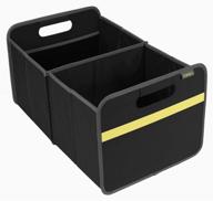 meori premium foldable storage box in lava black: ideal adventure gear for camping, yachting, poolside, or tennis - 65lbs capacity, 1-pack logo