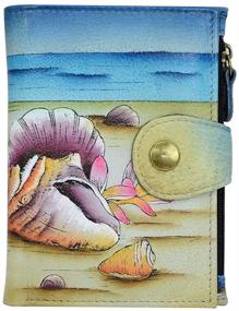 img 3 attached to 🦋 Anna Anuschka Painted Leather Butterfly Handbags & Wallets for Women