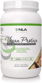 img 4 attached to 🌱 NLA for Her Plant Based Vegan Protein Powder - Cinnamon Scone - 20 Super Servings - Non GMO Pea Protein, Organic, Naturally Sweetened