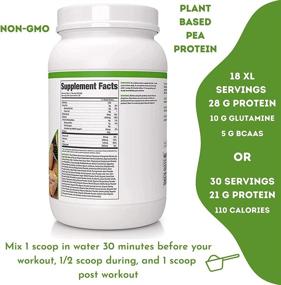 img 3 attached to 🌱 NLA for Her Plant Based Vegan Protein Powder - Cinnamon Scone - 20 Super Servings - Non GMO Pea Protein, Organic, Naturally Sweetened