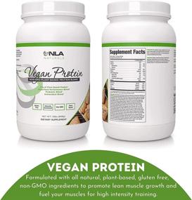 img 2 attached to 🌱 NLA for Her Plant Based Vegan Protein Powder - Cinnamon Scone - 20 Super Servings - Non GMO Pea Protein, Organic, Naturally Sweetened