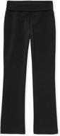 girls' active foldover waist pants by the children's place логотип