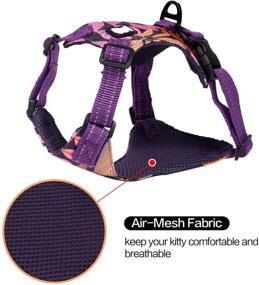 img 3 attached to Harness Walking Adjustable Reflective M Purple