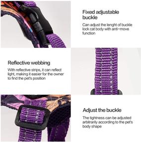 img 1 attached to Harness Walking Adjustable Reflective M Purple