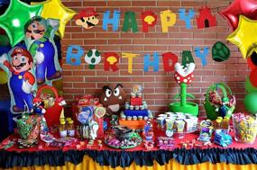 img 2 attached to 🎉 RORARO Mario Birthday Party Pack: Super Mario Bros Party Supplies for an Epic Nintendo Themed Celebration!