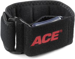 img 2 attached to 🔧 ACE 34-8710-5282-4 Elbow Strap: Adjustable Brace by America's Most Trusted Brand with Satisfaction Guarantee - Black, One Size (904003)