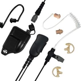 img 4 attached to Sheepdog Quick Disconnect Lapel Mic for Police - Compatible with Harris XG25 XG75 XG15 P5300 P5400 P5500 P7300 Series - Law Enforcement Earpiece Headset