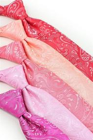 img 3 attached to BOWS N TIES Paisley Wedding Necktie Formal Men's Accessories