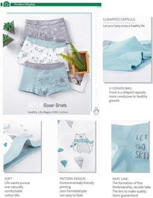 img 2 attached to Cotton Comfort Boys Boxer Briefs: CC&La Dame Multipack for 3-10Y.