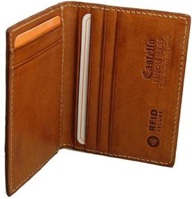 img 3 attached to Castello Premium Italian Vacchetta Security Men's Accessories for Wallets, Card Cases & Money Organizers