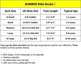 img 2 attached to 👔 Dress to Impress: SUNBVE Kids Boys Soft Fashion Cotton Dress Socks - The Perfect Gift!