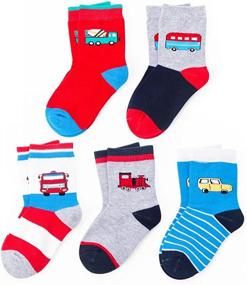 img 3 attached to 👔 Dress to Impress: SUNBVE Kids Boys Soft Fashion Cotton Dress Socks - The Perfect Gift!