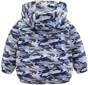 img 3 attached to Mud Kingdom Cute Hooded Jacket for Little Girls and Boys - Cartoon Animals Zipper Outerwear