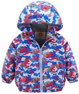 mud kingdom cute hooded jacket for little girls and boys - cartoon animals zipper outerwear logo